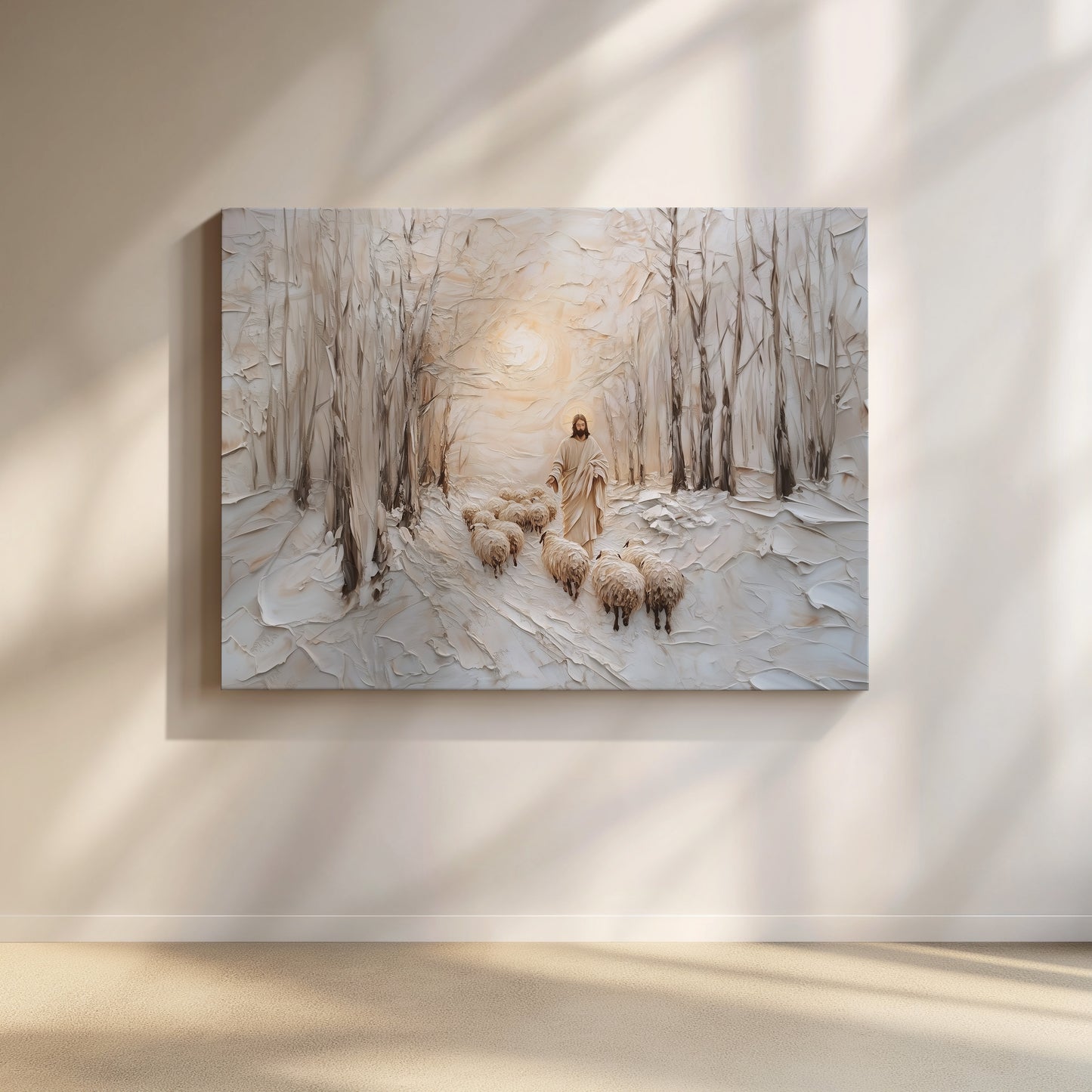 Cristo el Buen Pastor - Lienzo estirado