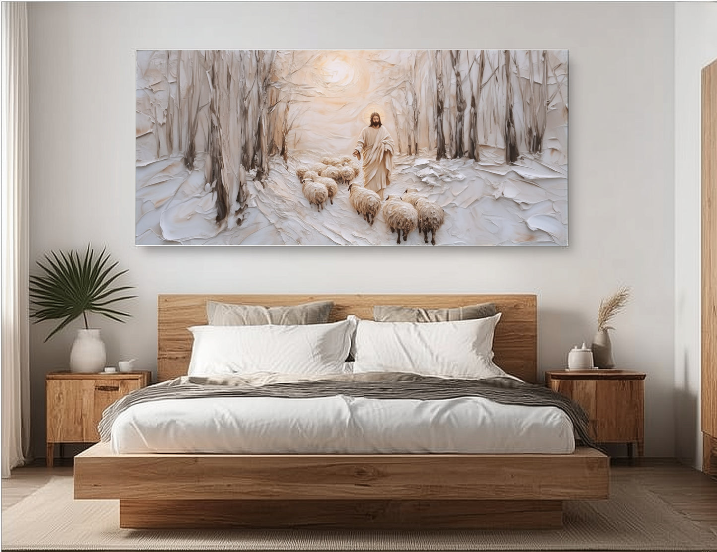 Cristo el Buen Pastor - Lienzo estirado