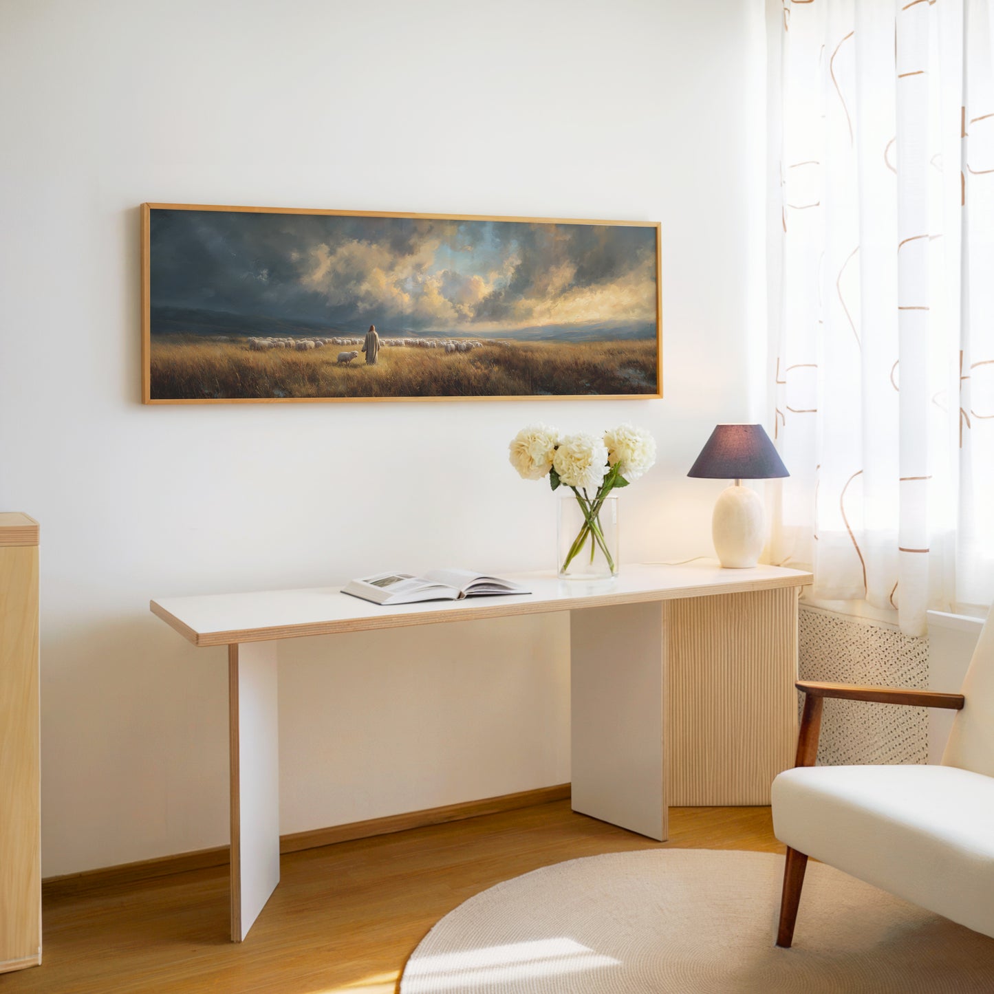 Good Shepherd Jesus - Float Frame Canvas