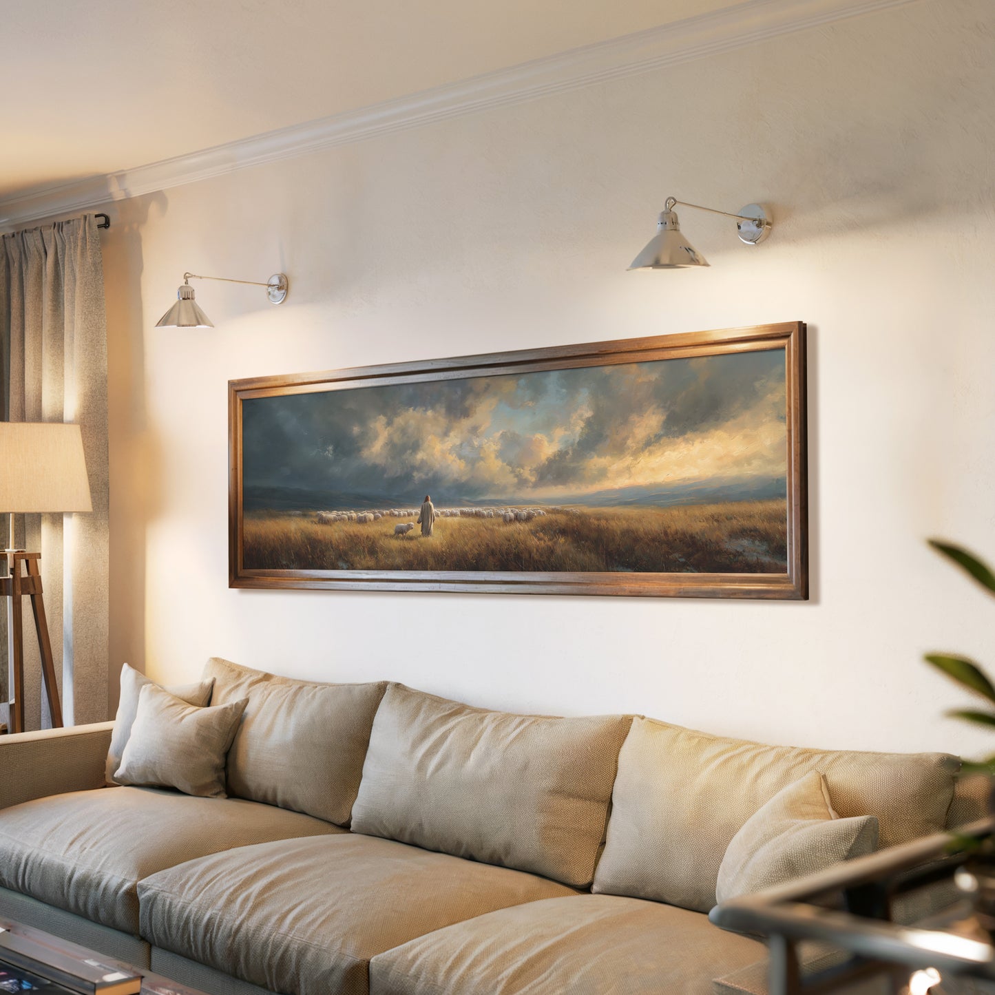 Good Shepherd Jesus - Float Frame Canvas