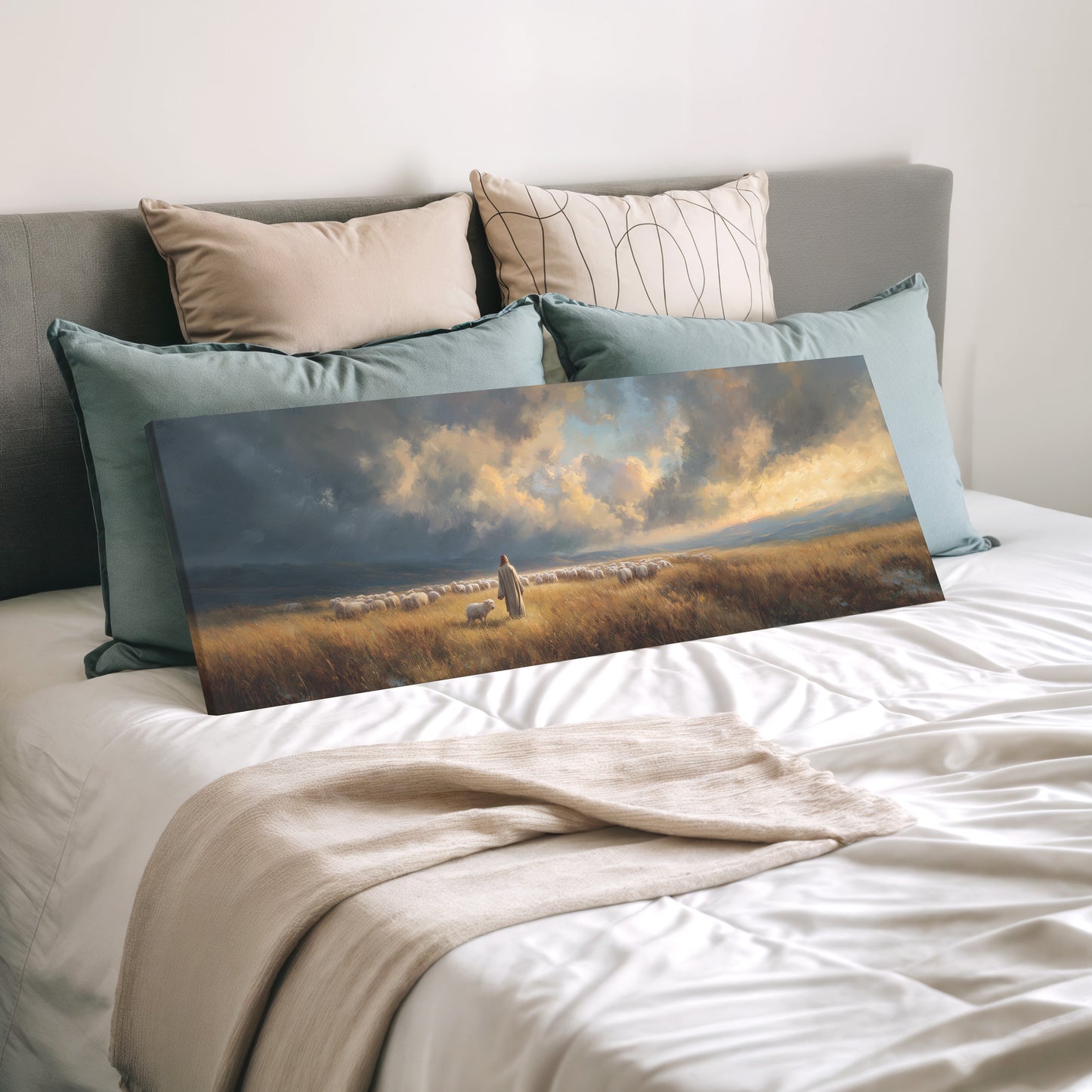 Buen Pastor Jesús - Lienzo estirado