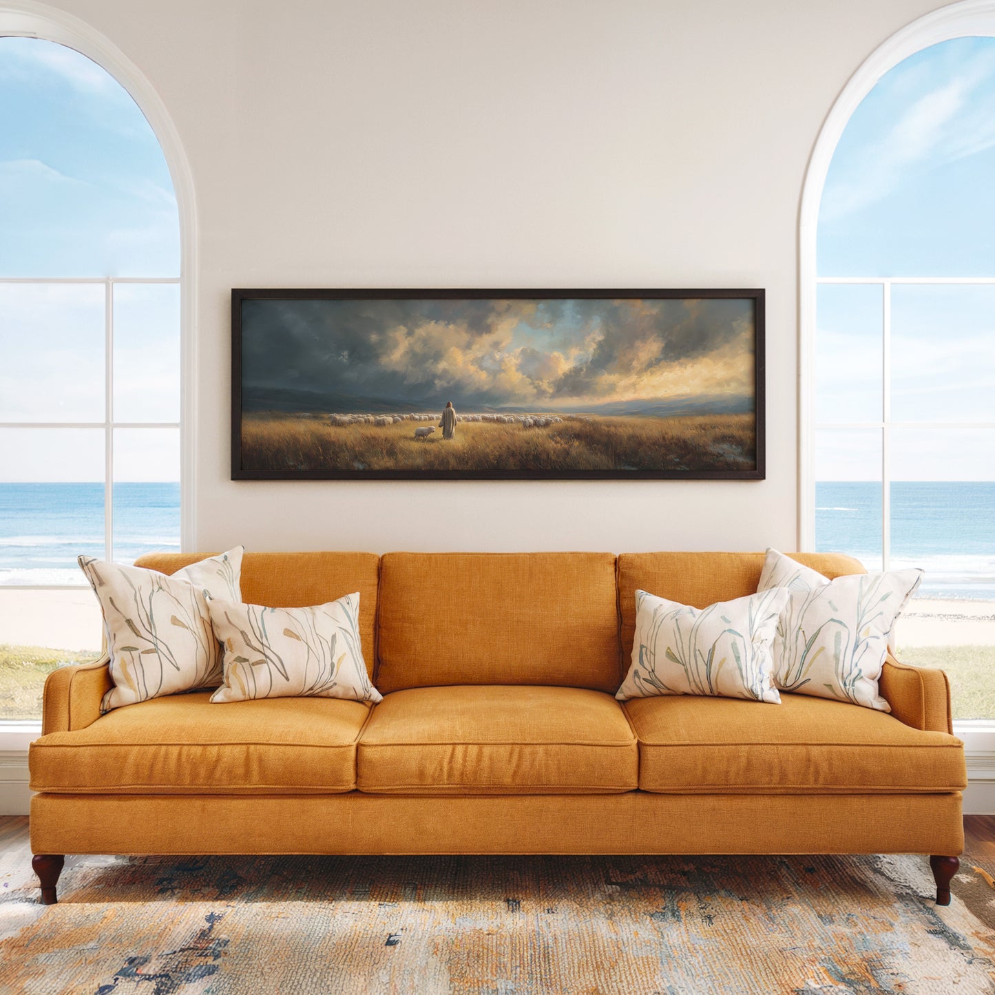 Good Shepherd Jesus - Float Frame Canvas