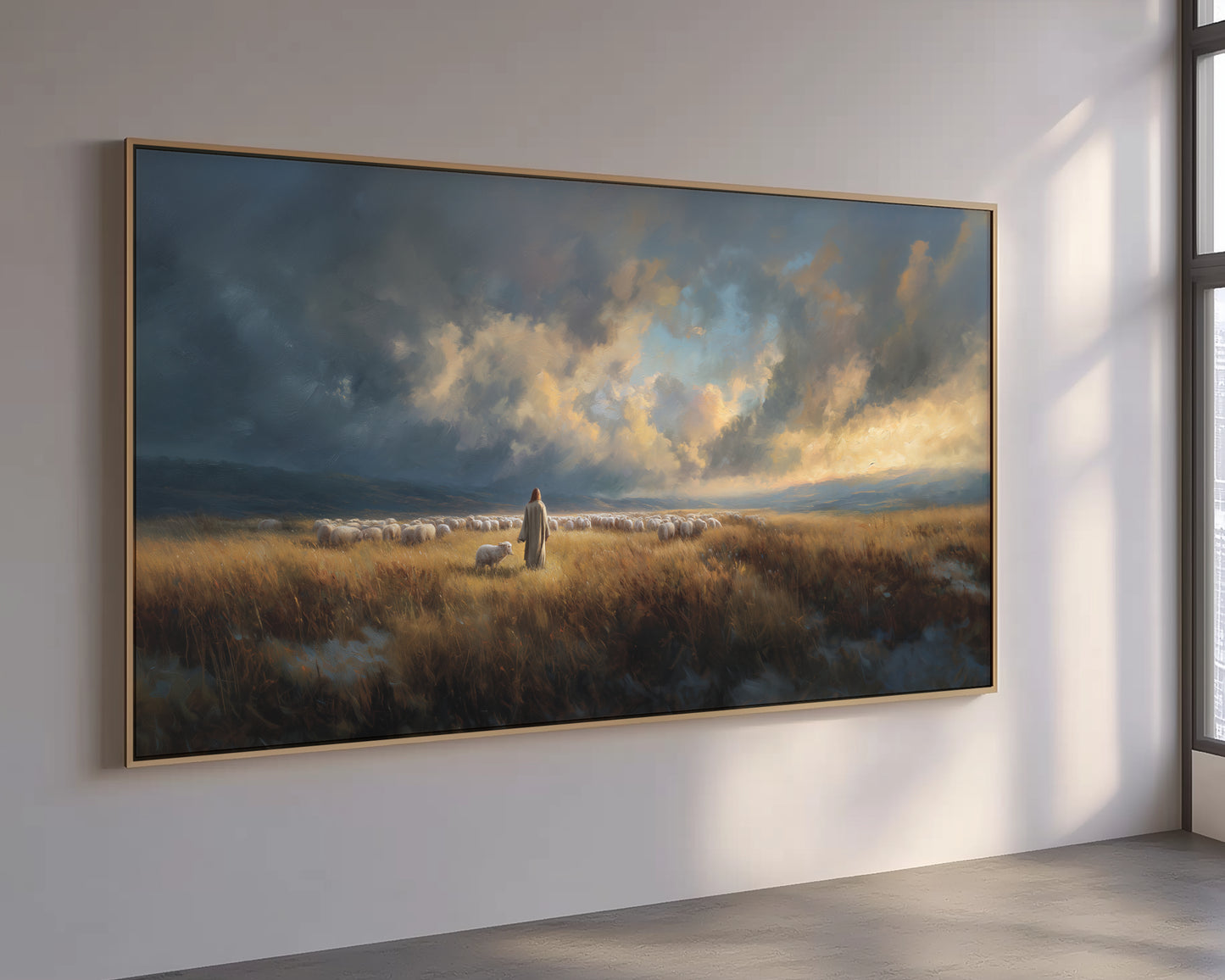 Buen Pastor Jesús - Lienzo estirado