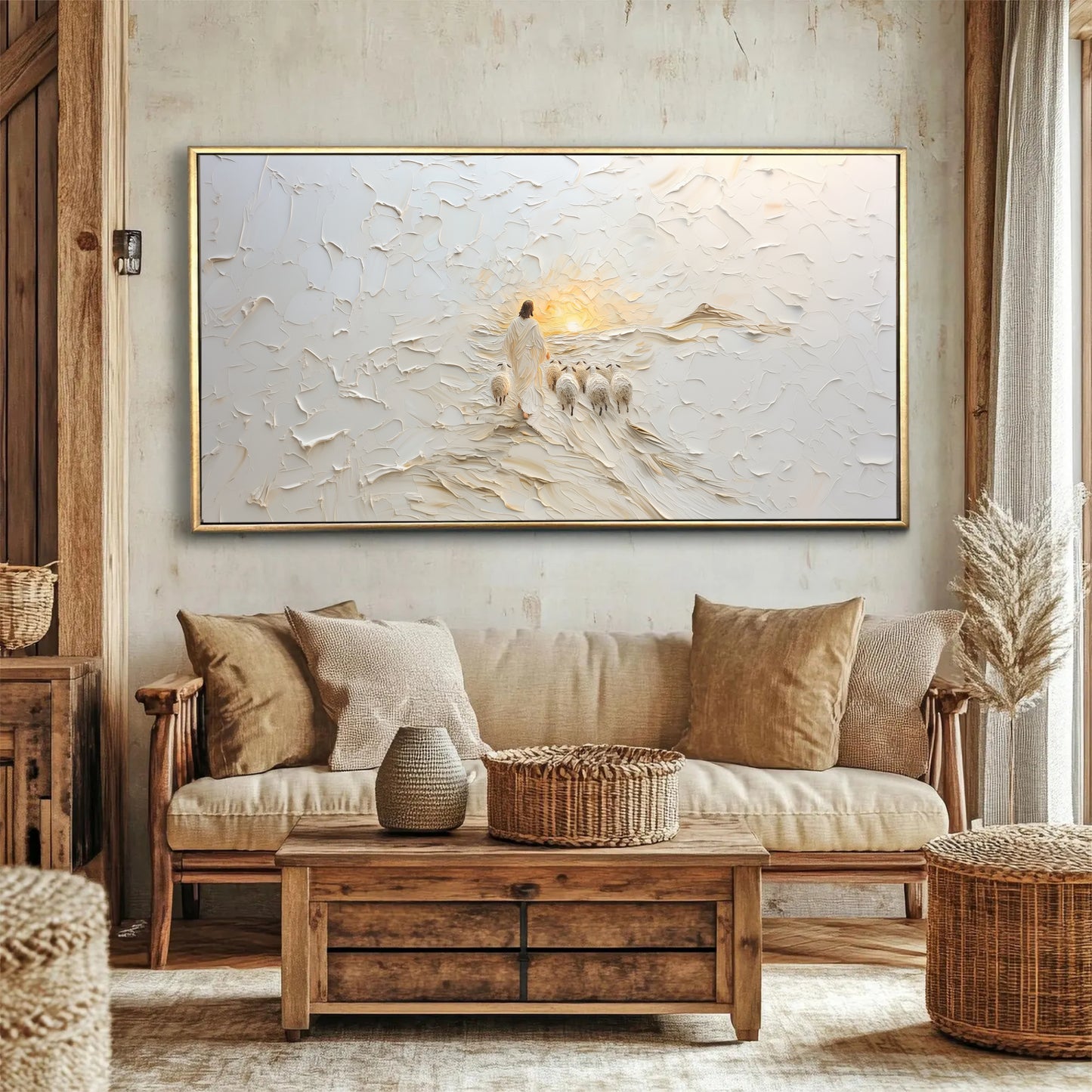 Good Shepherd Panoramic  - Float Frame Canvas