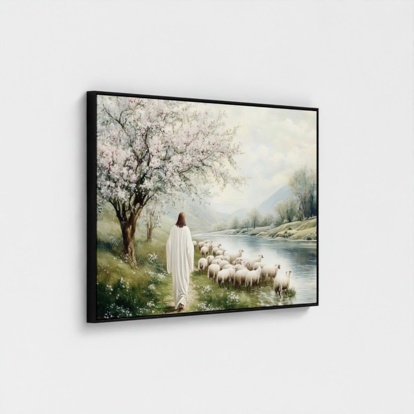 Psalm 23 - Float Frame Canvas