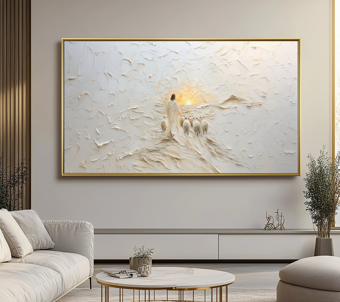 Good Shepherd Panoramic  - Float Frame Canvas