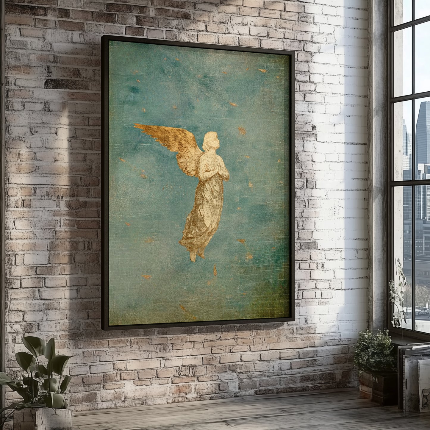Guardian Angel - PSALM 91- Float Frame Canvas
