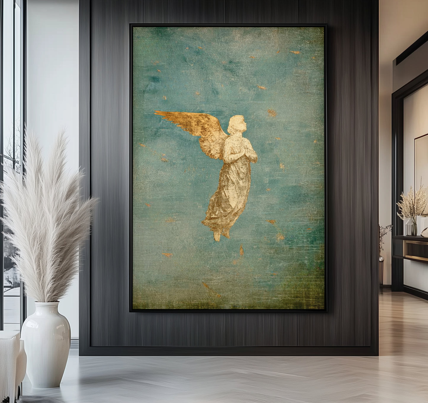 Guardian Angel - PSALM 91- Float Frame Canvas