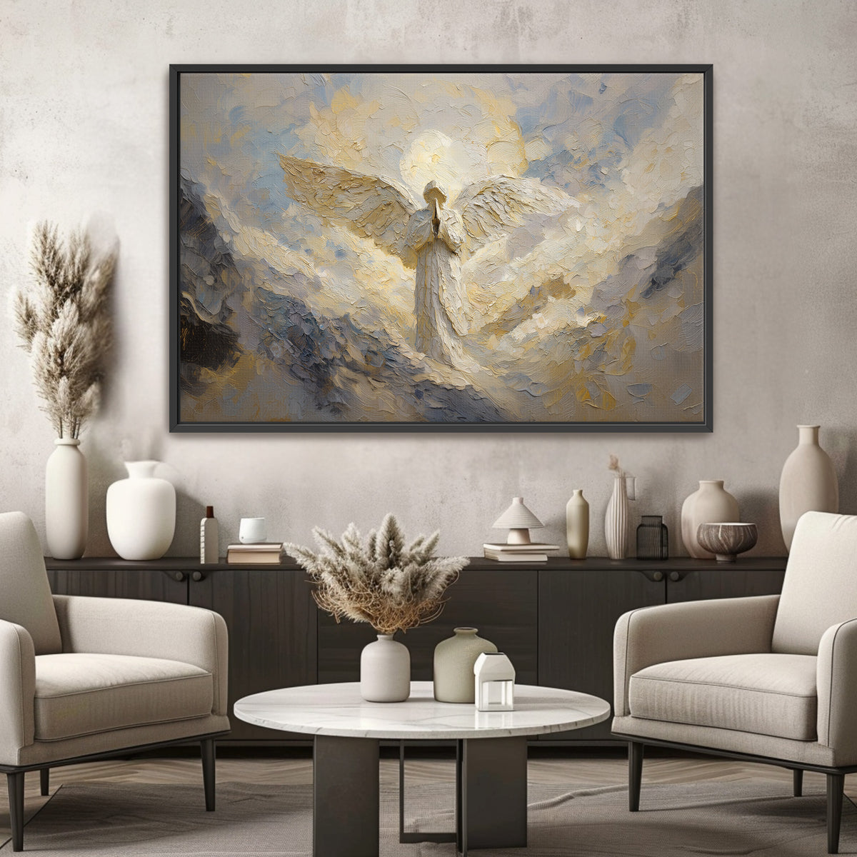 Guardian Angel - Float Frame Canvas