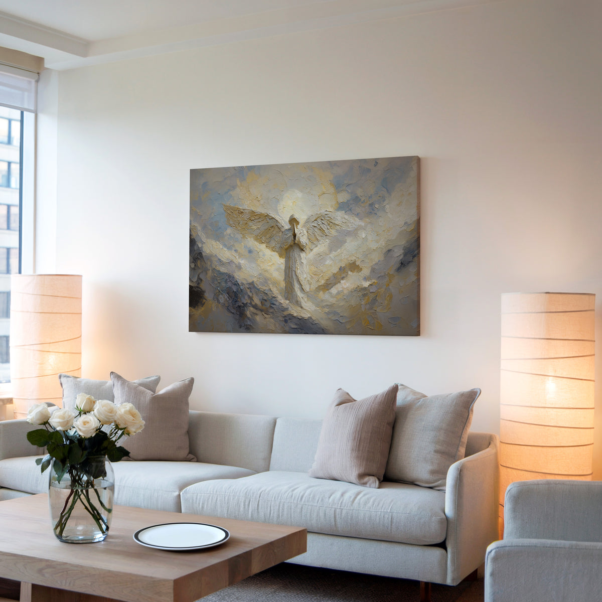 Guardian Angel - Float Frame Canvas