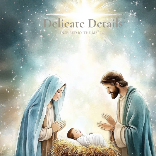 Escena de la Natividad Nacimiento de Jesús - Lienzo estirado