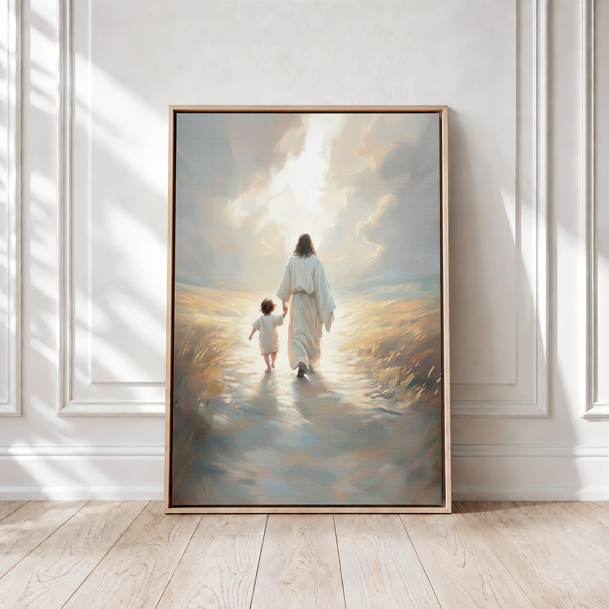 I'll Walk With You Jesus - Float Frame Canvas