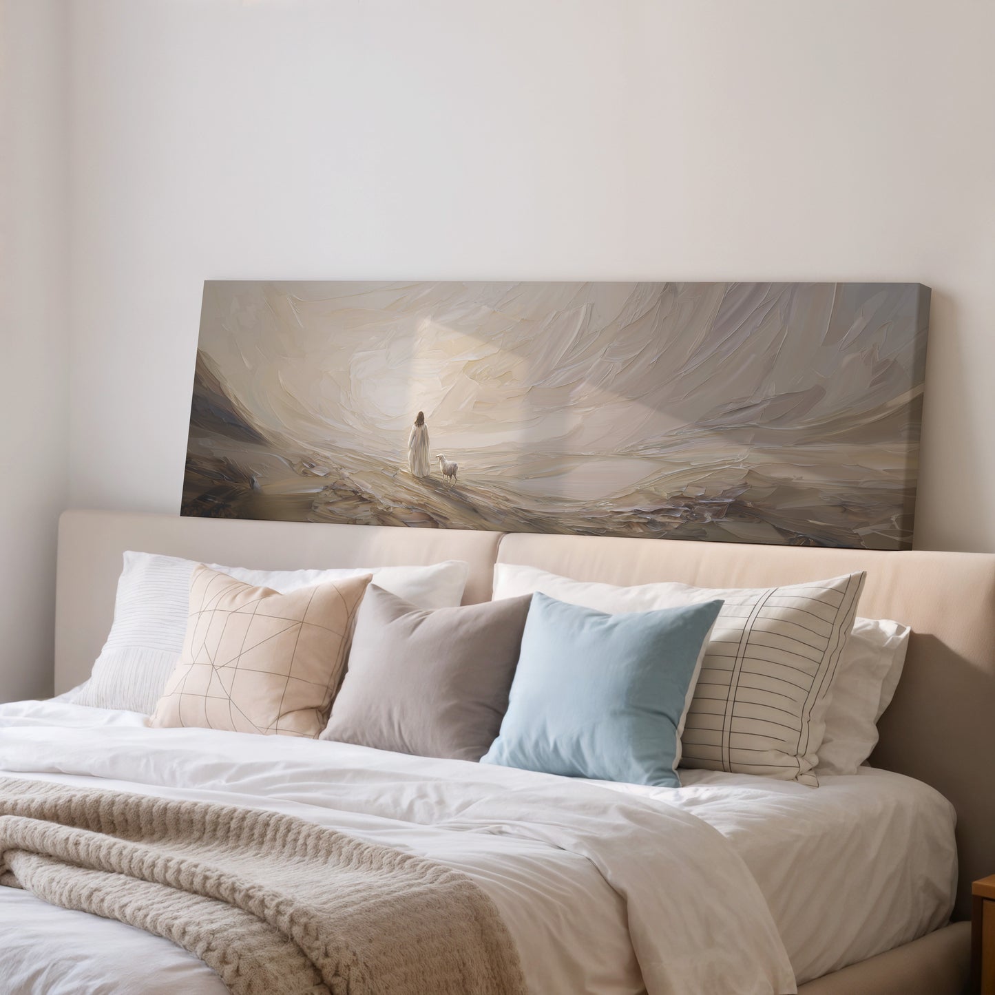 Jesús deja el 99 abstracto - Lienzo estirado