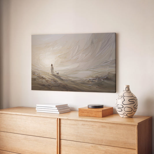 Jesús deja el 99 abstracto - Lienzo estirado