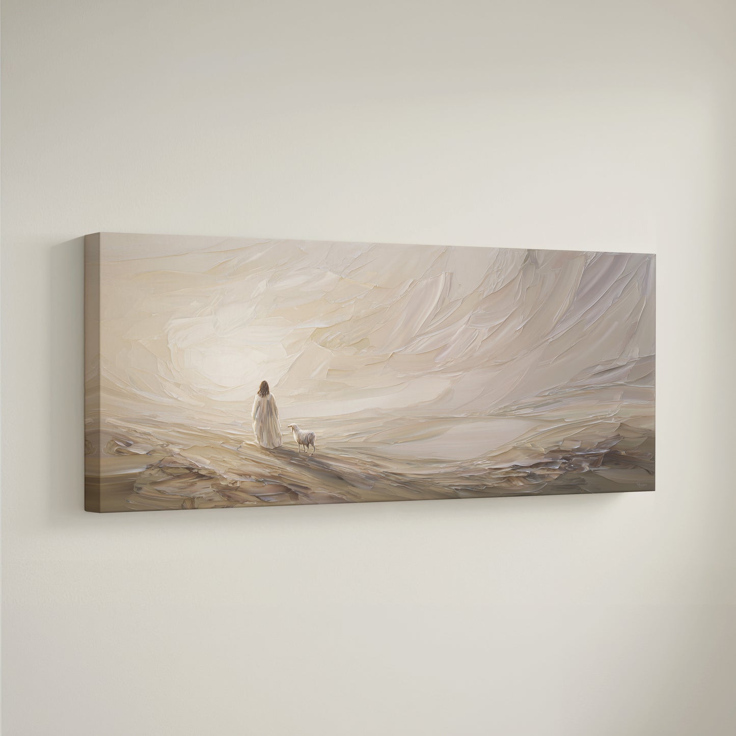 Jesús deja el 99 abstracto - Lienzo estirado