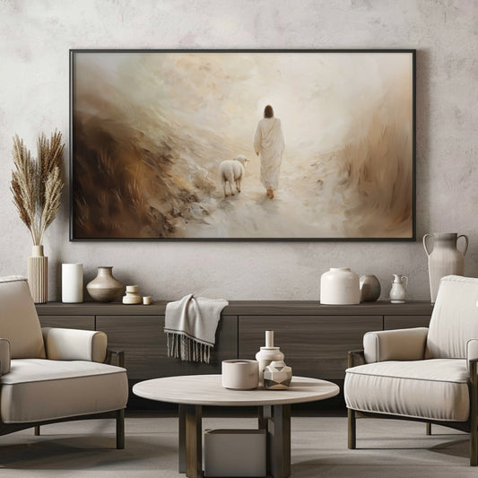 Jesus Wall Art - Lost Lamb - Christian Home Decor