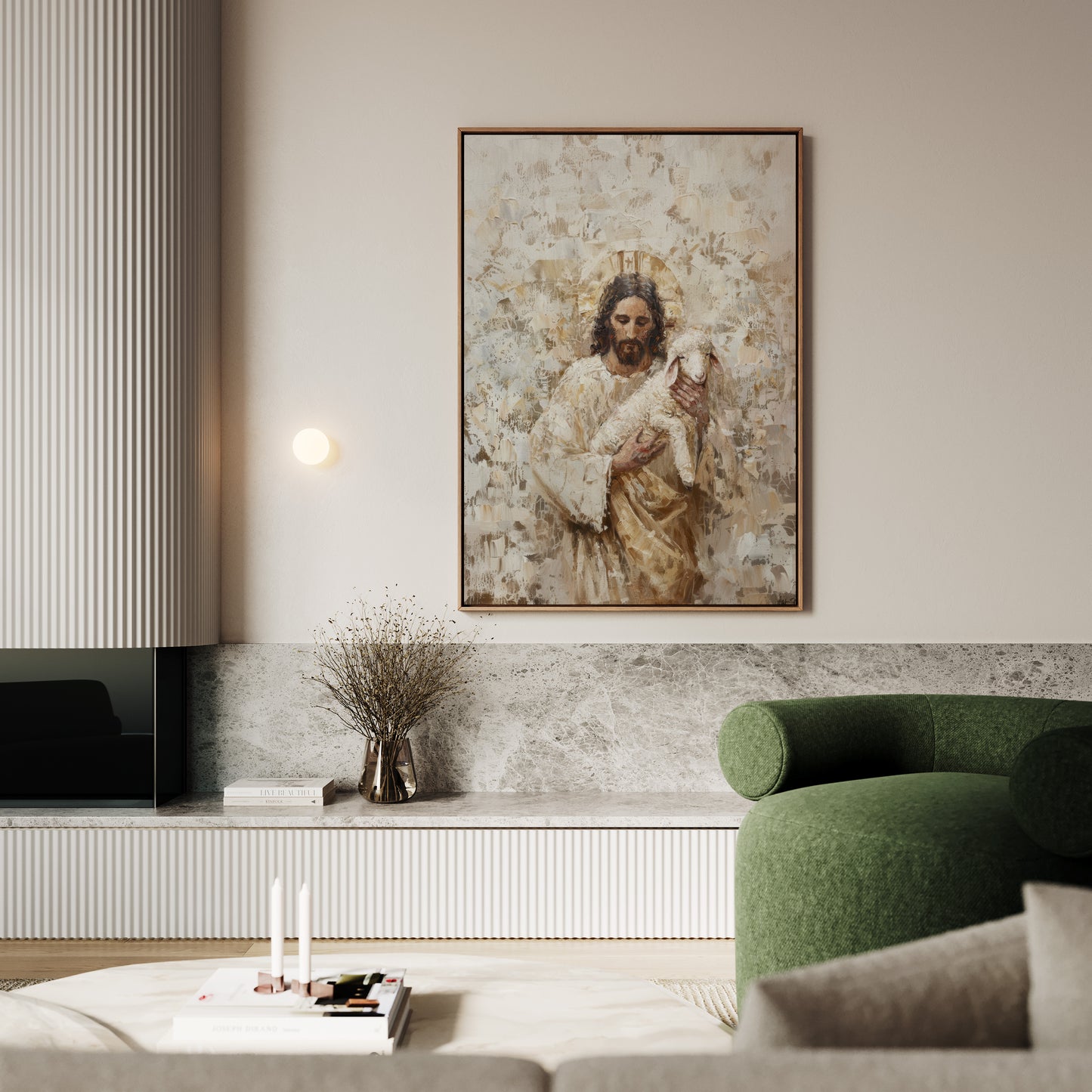 Lost Sheep - Float Frame Canvas