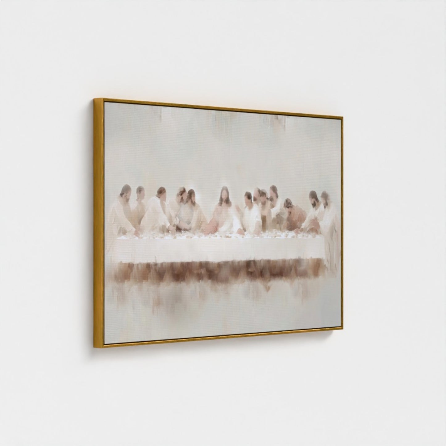 Last Supper Wall Art - Minimalist Abstract - Float Frame Canvas