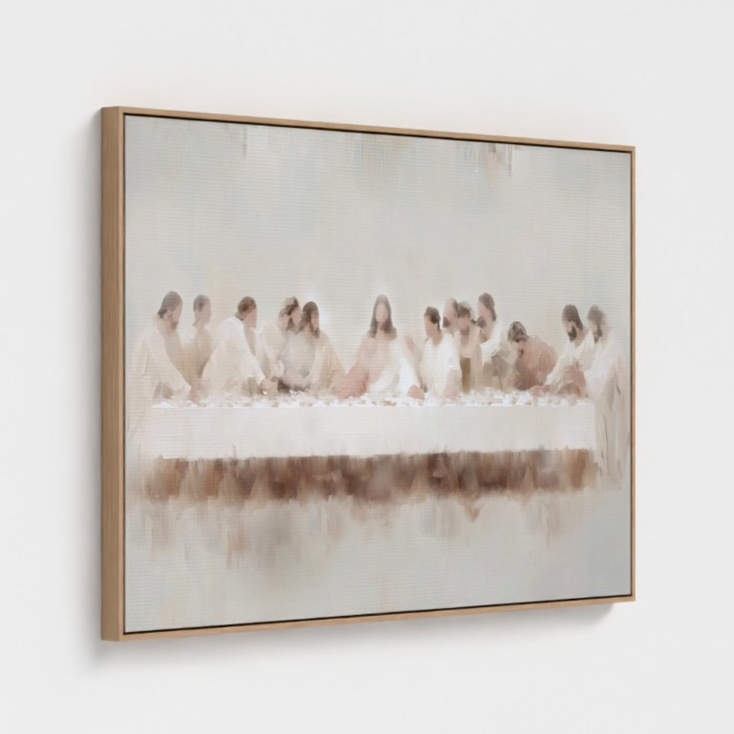Last Supper Wall Art - Minimalist Abstract - Float Frame Canvas