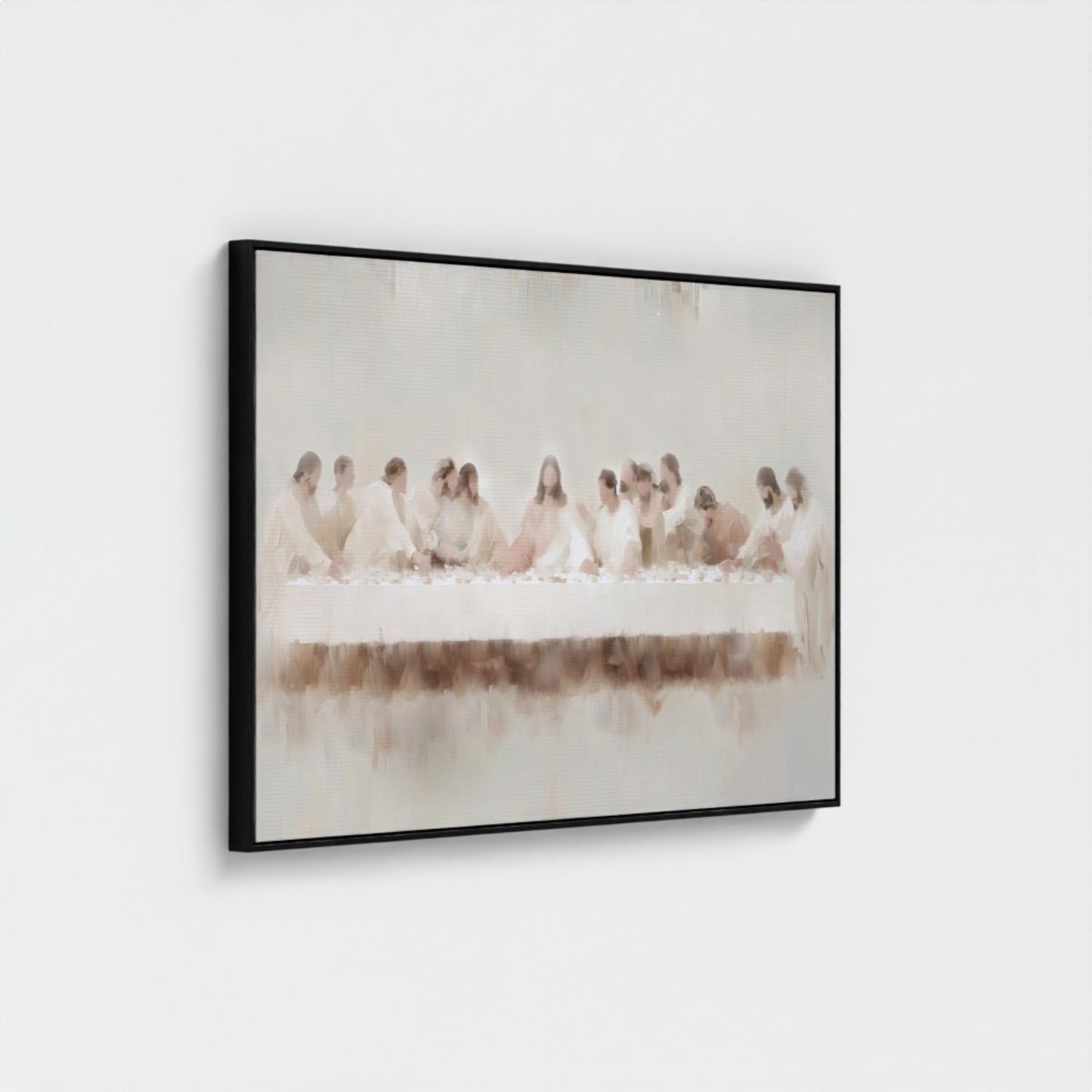 Last Supper Wall Art - Minimalist Abstract - Float Frame Canvas