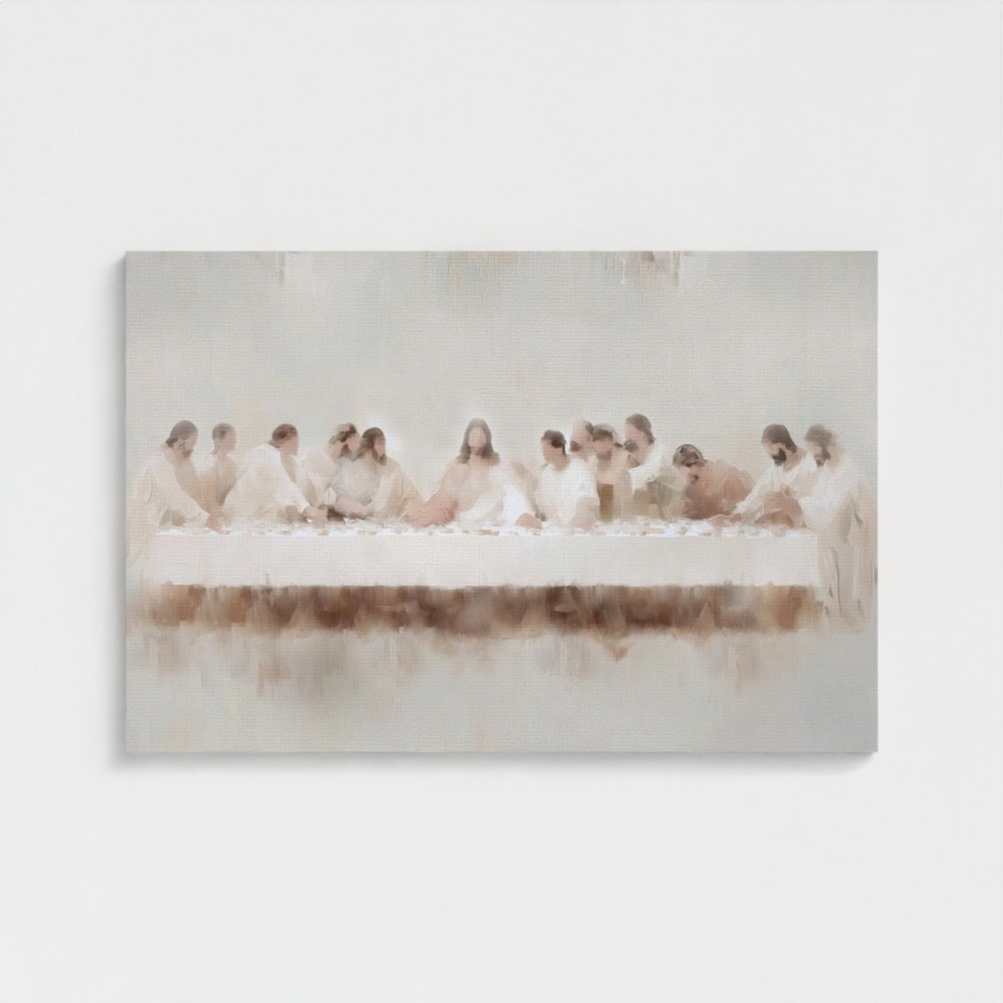 Last Supper Wall Art - Minimalist Abstract - Stretched Canvas