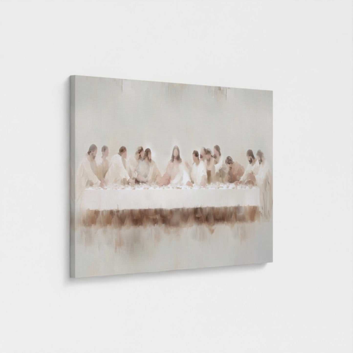Last Supper Wall Art - Minimalist Abstract - Float Frame Canvas