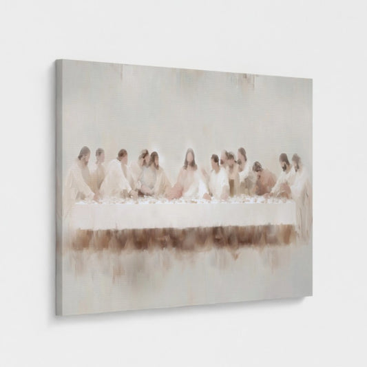 Last Supper Wall Art - Minimalist Abstract - Stretched Canvas