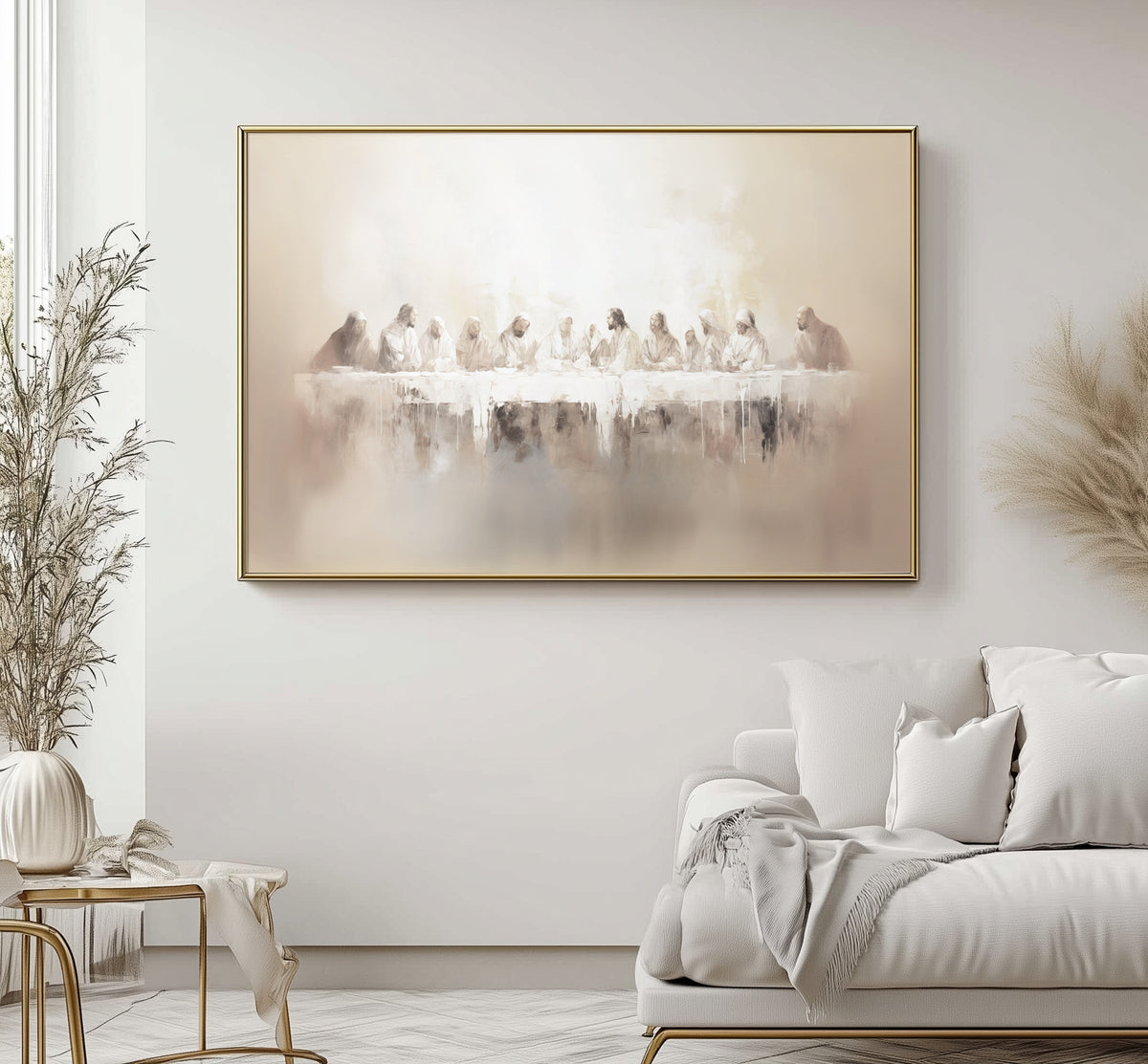 Letztes Abendmahl - Float Frame Canvas