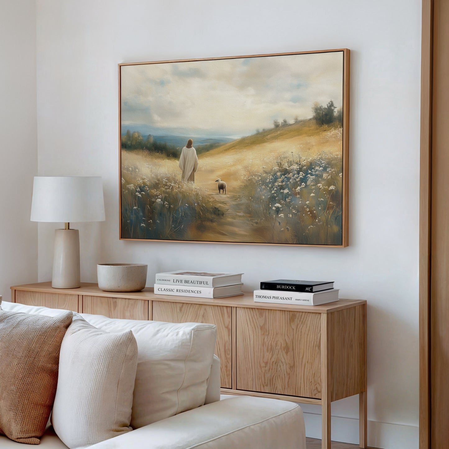 Lost Lamb - Float Frame Canvas