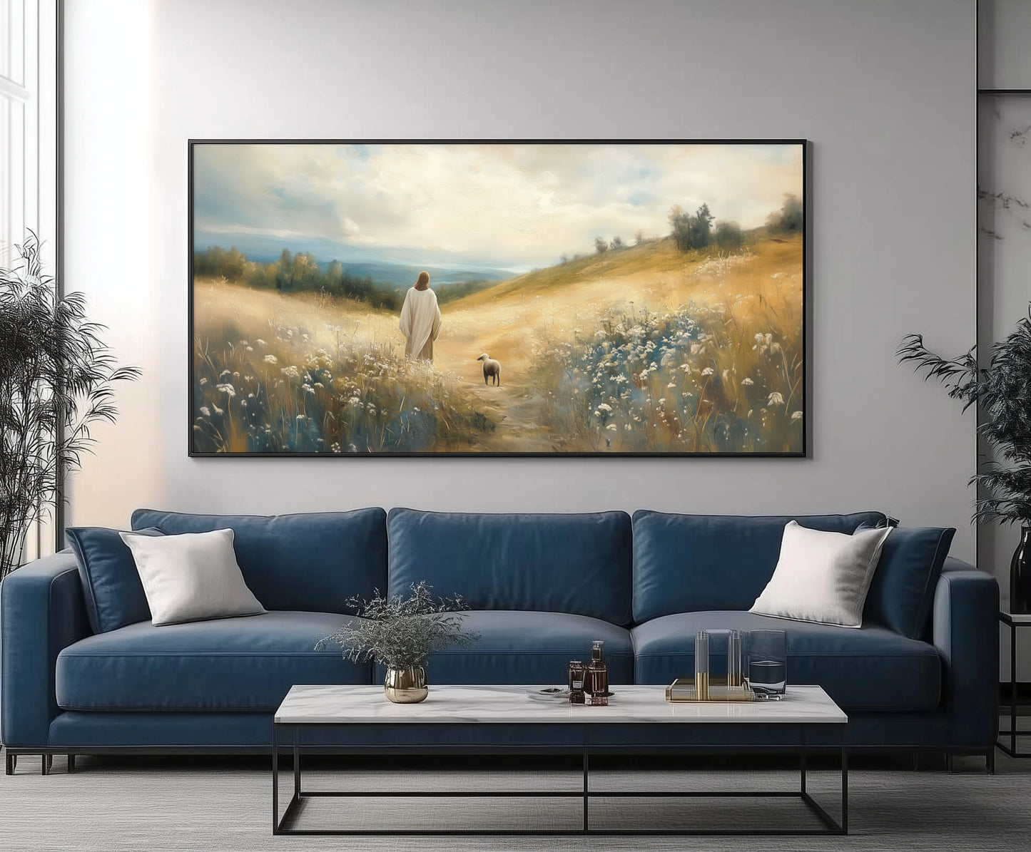 Lost Lamb - Float Frame Canvas