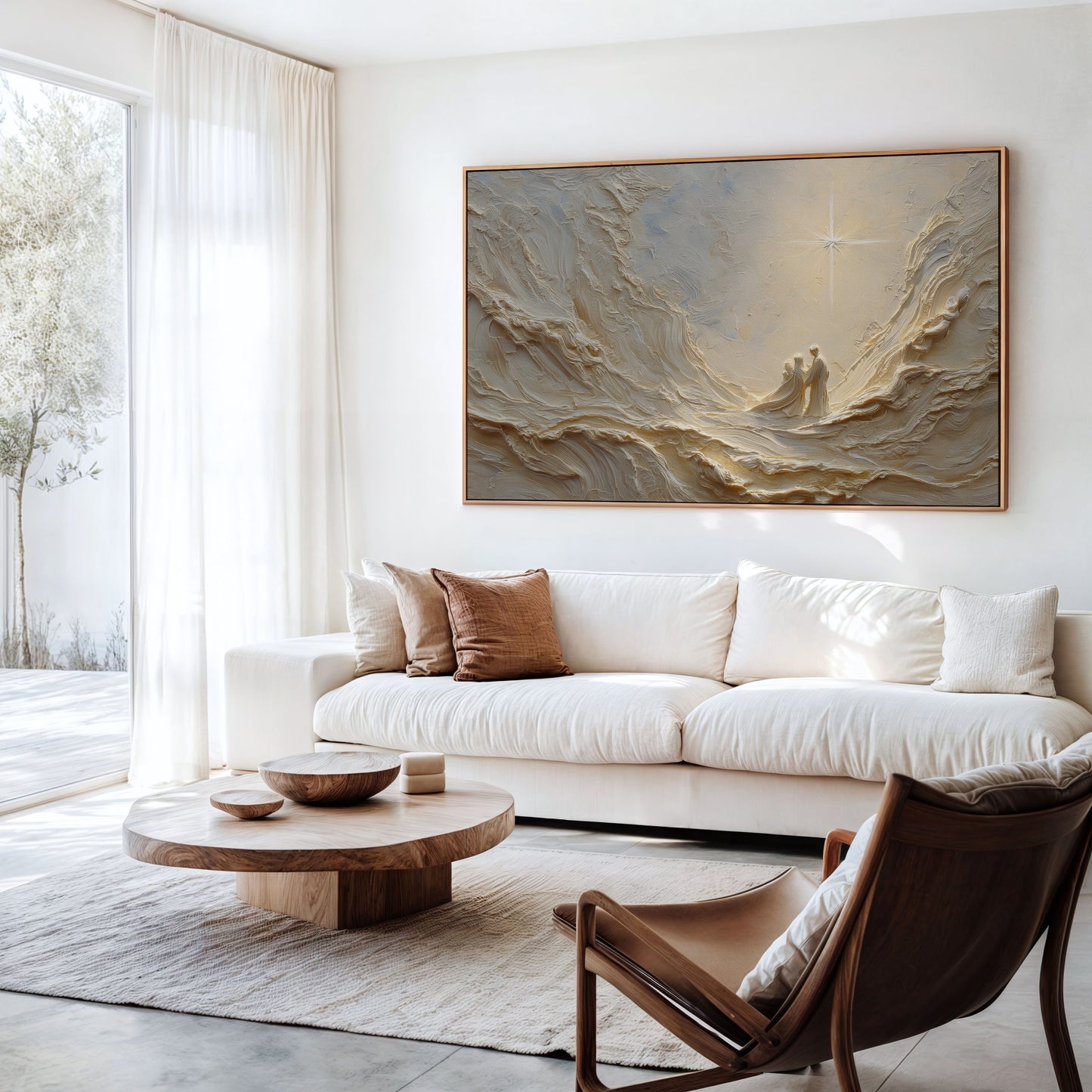 Nativity Scene - Stretched Canvas