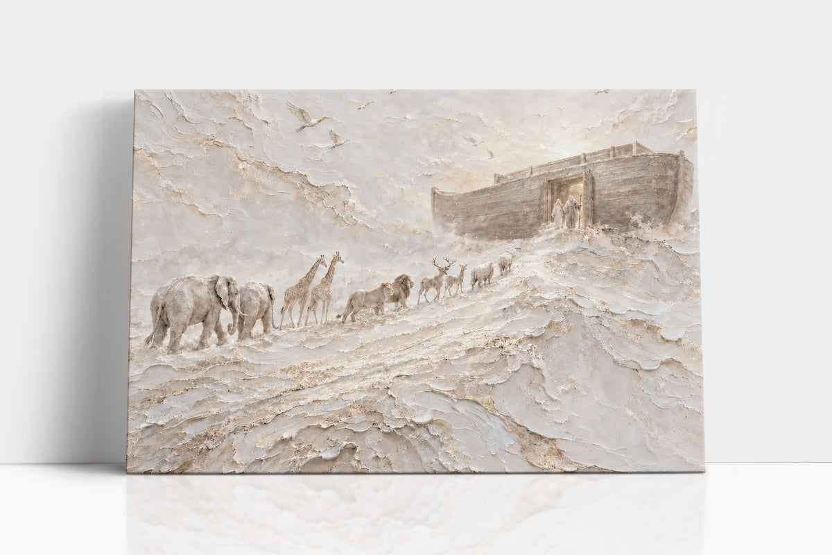 Noah's Ark Abstract - Stretched Canvas