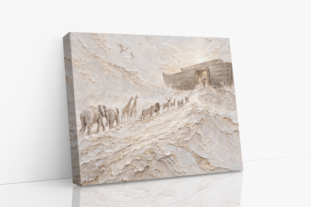 Noah's Ark Abstract - Stretched Canvas