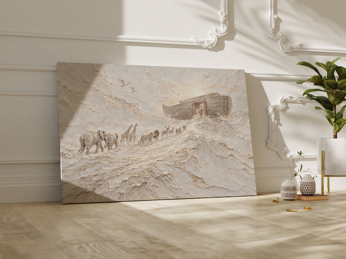 Noah's Ark Abstract - Stretched Canvas