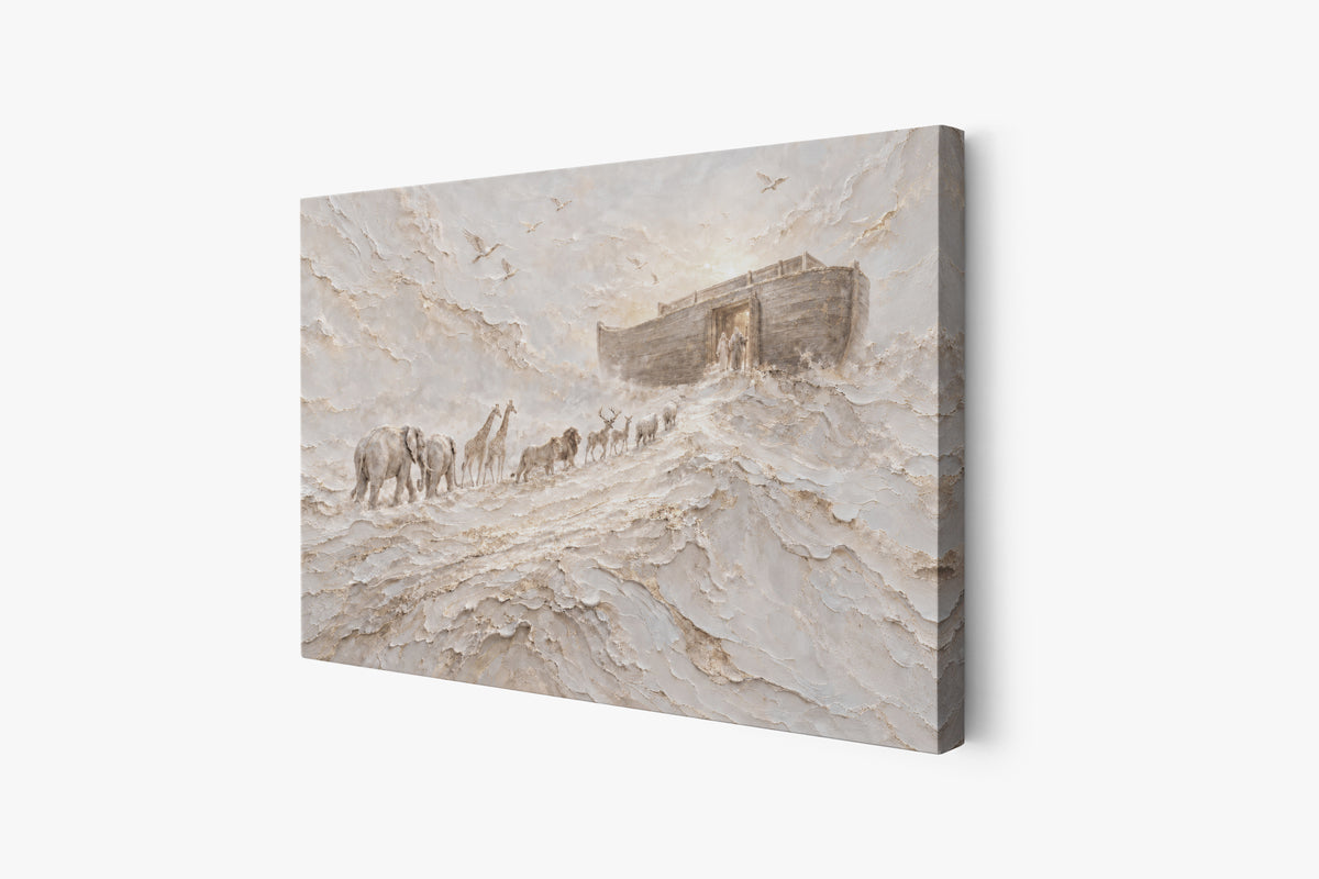Noah's Ark Abstract - Stretched Canvas