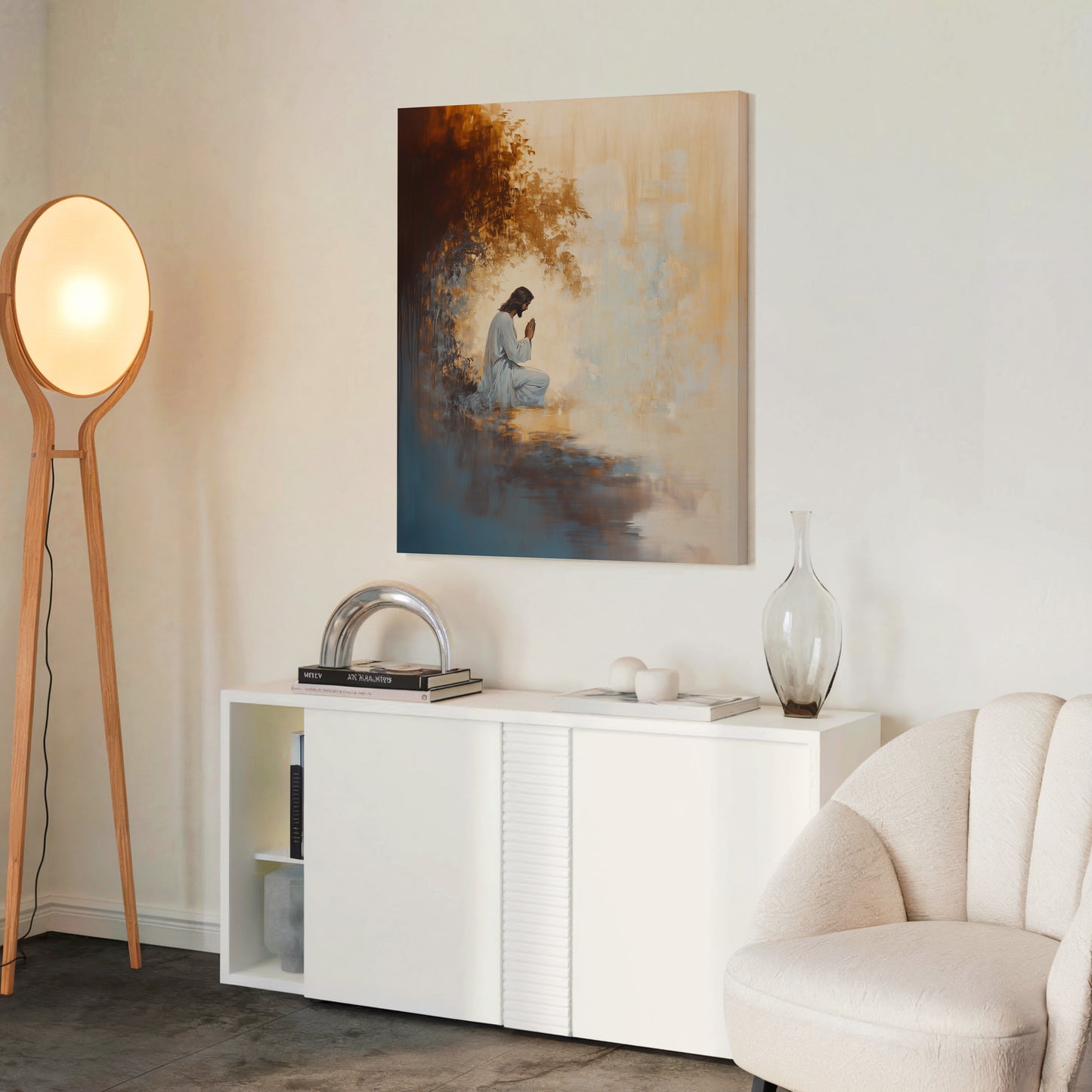 Praying Jesus - Garden of Gethsemane - Stretched Canvas