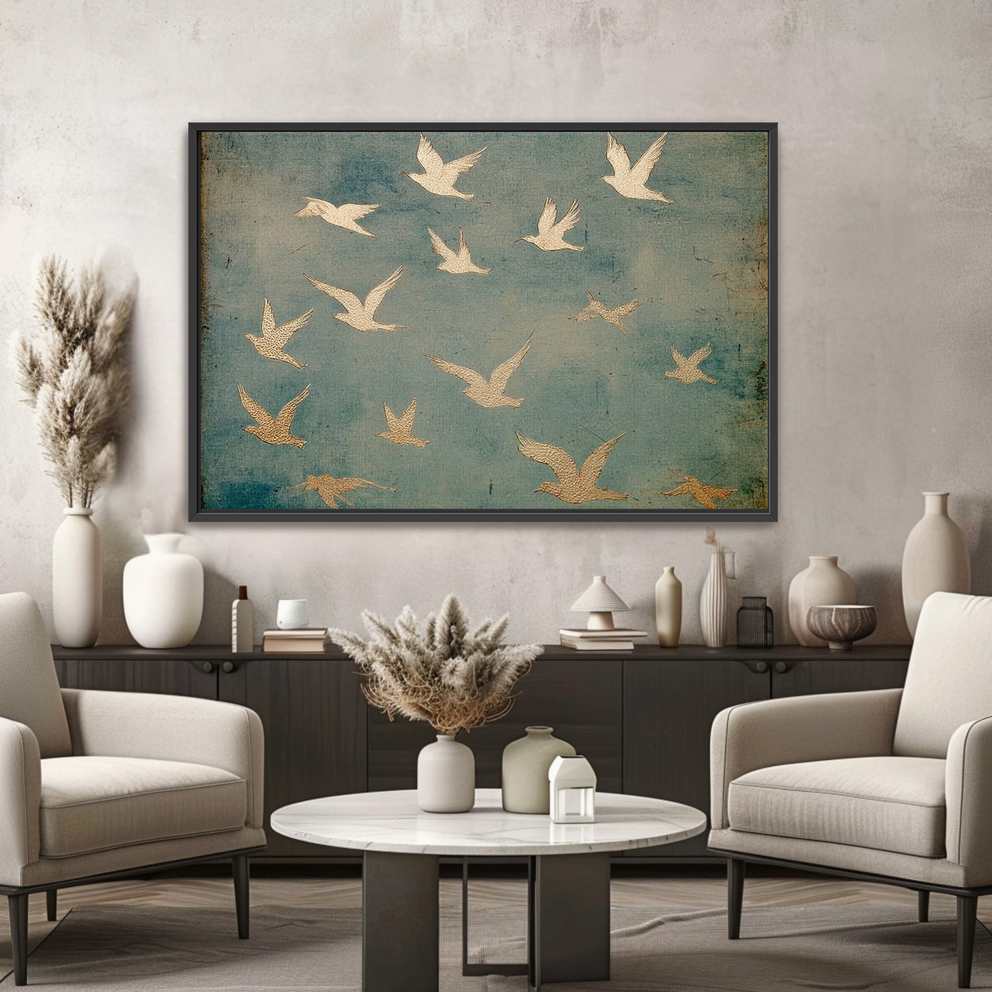 Under His Wings - Psalm 91 - Float Frame Canvas