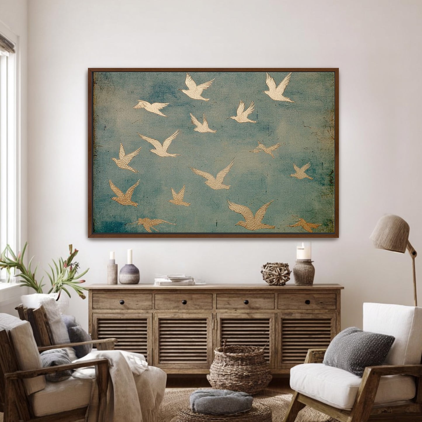 Under His Wings - Psalm 91 - Float Frame Canvas