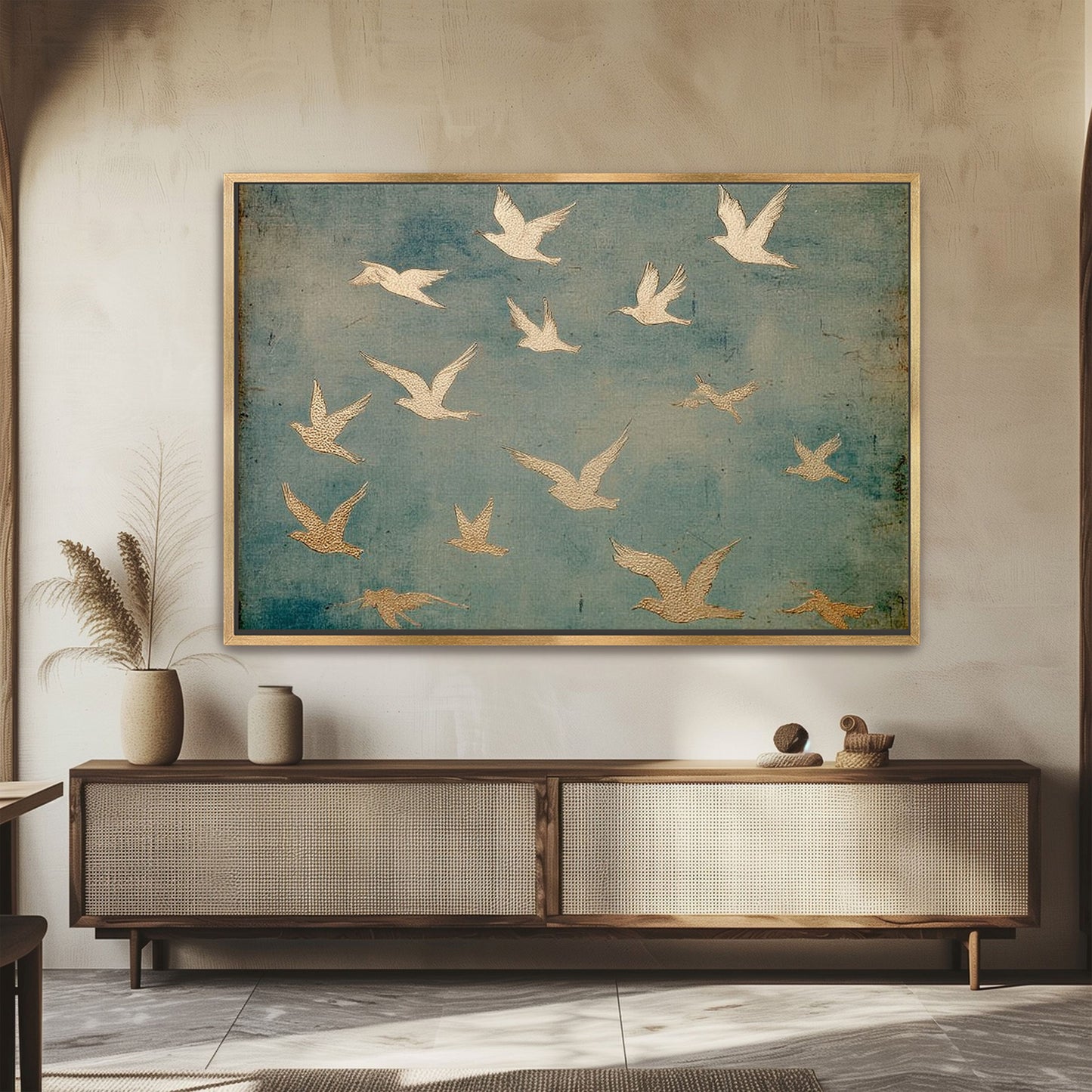 Under His Wings - Psalm 91 - Float Frame Canvas