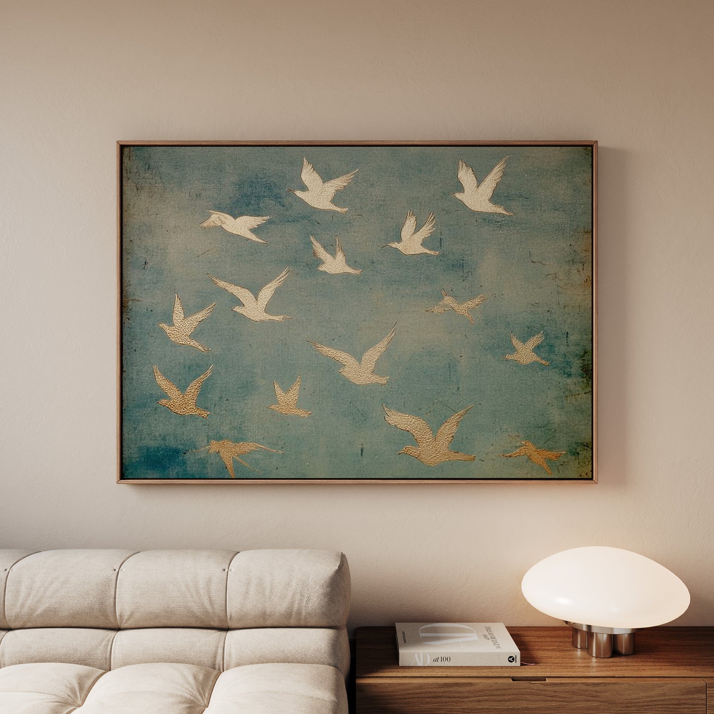 Under His Wings - Psalm 91 - Float Frame Canvas