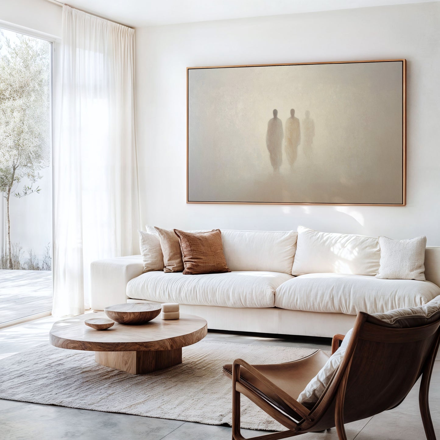 Road to Emmaus  - Minimalist Abstract - Float Frame Canvas