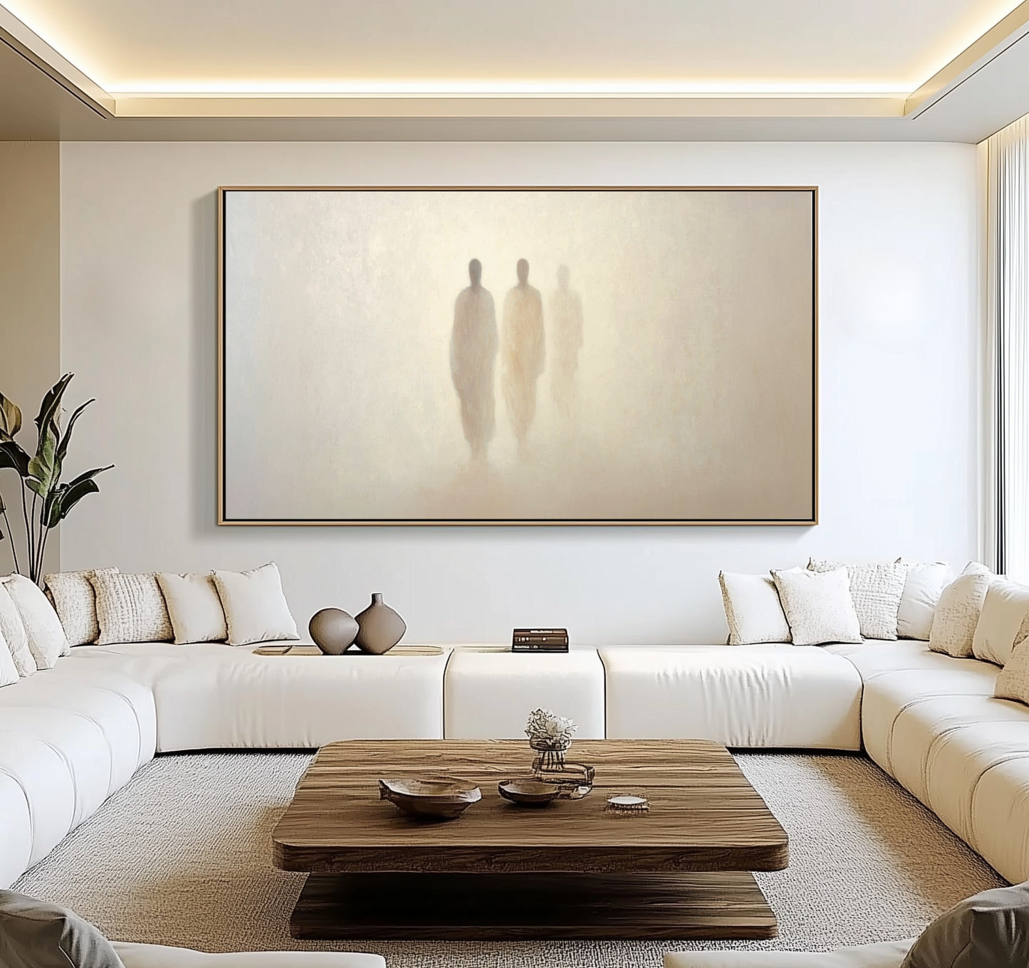 Road to Emmaus  - Minimalist Abstract - Float Frame Canvas