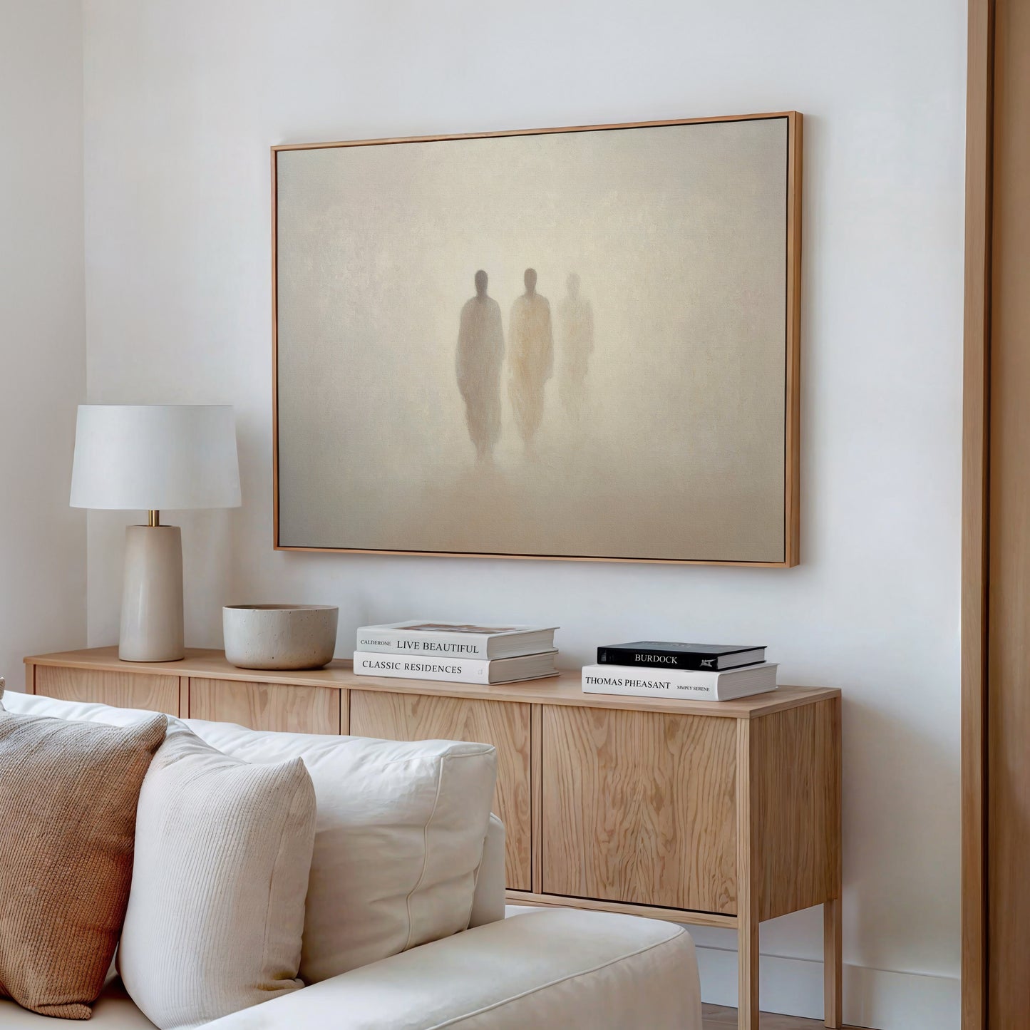 Road to Emmaus  - Minimalist Abstract - Float Frame Canvas