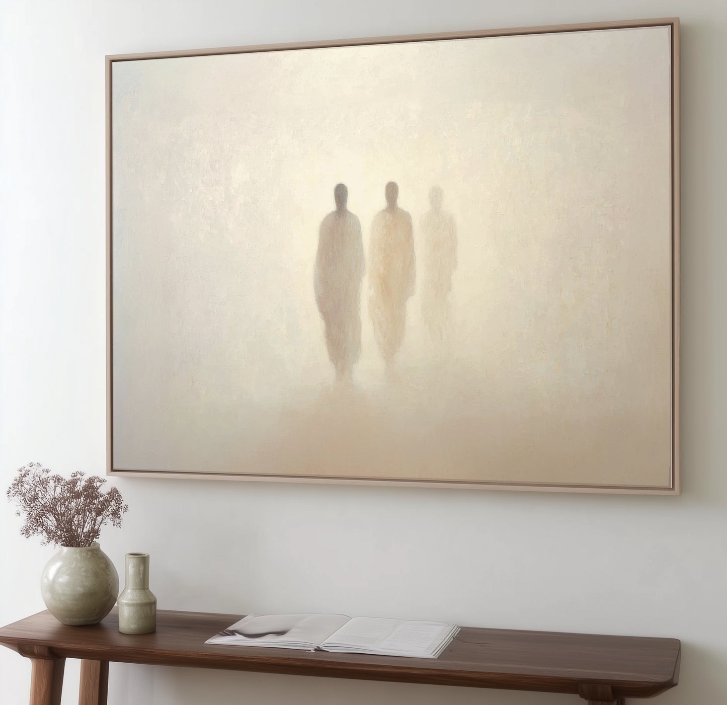 Road to Emmaus  - Minimalist Abstract - Float Frame Canvas