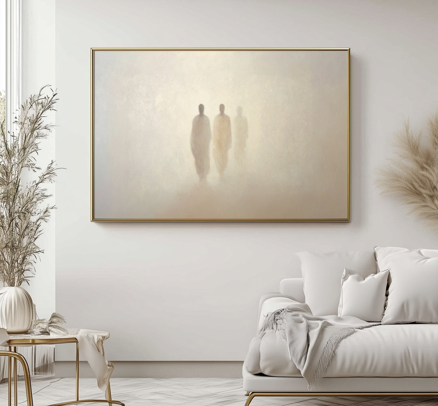 Road to Emmaus  - Minimalist Abstract - Float Frame Canvas