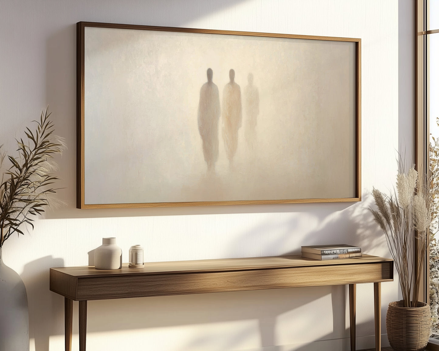 Road to Emmaus  - Minimalist Abstract - Float Frame Canvas