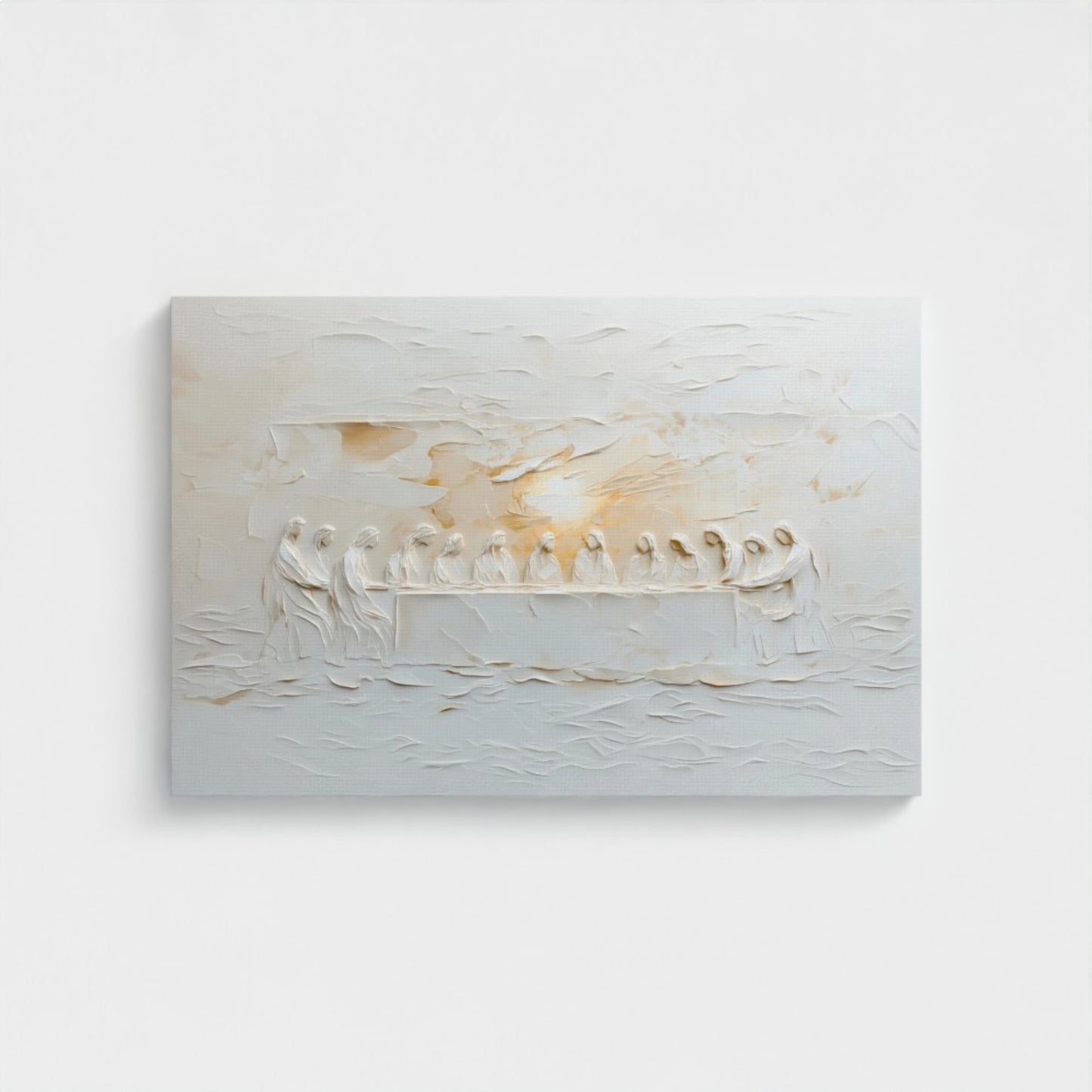 La Última Cena: Representación escénica abstracta - Lienzo estirado