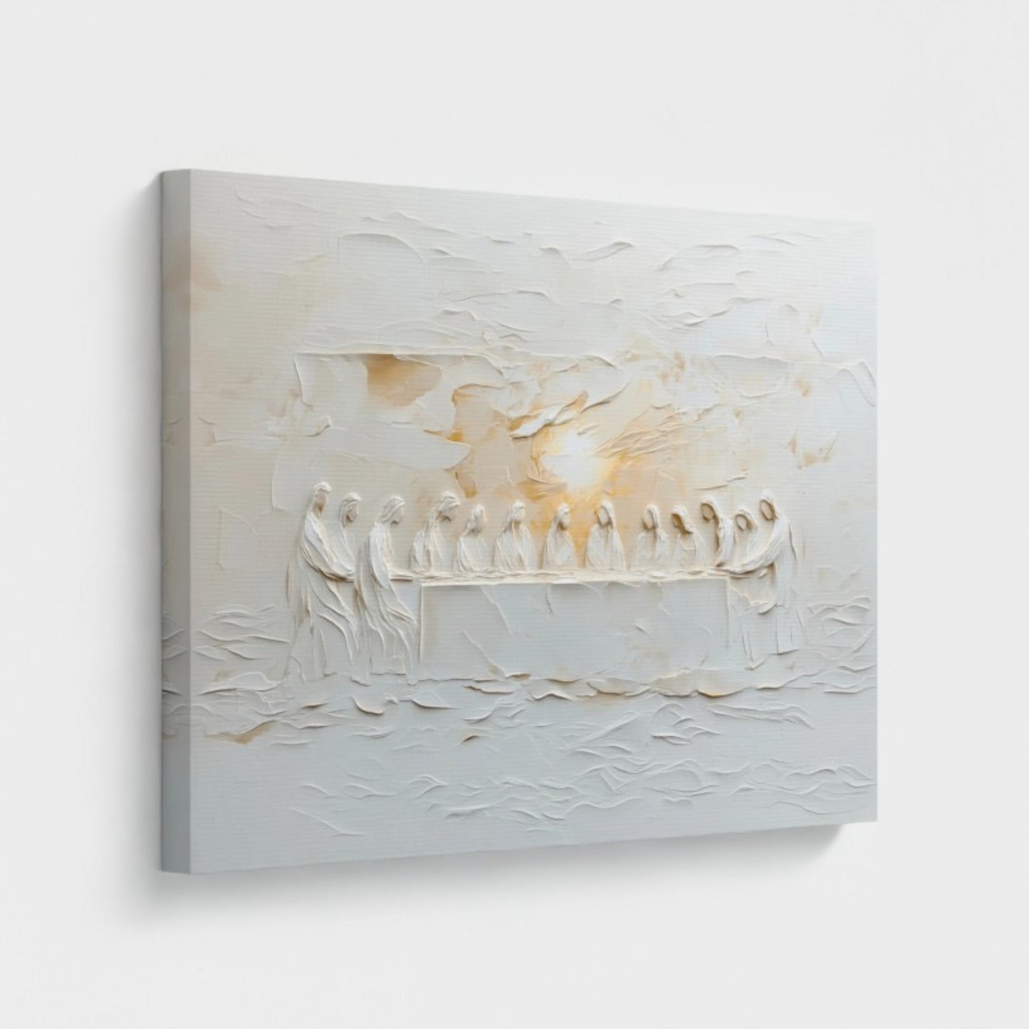 La Última Cena: Representación escénica abstracta - Lienzo estirado