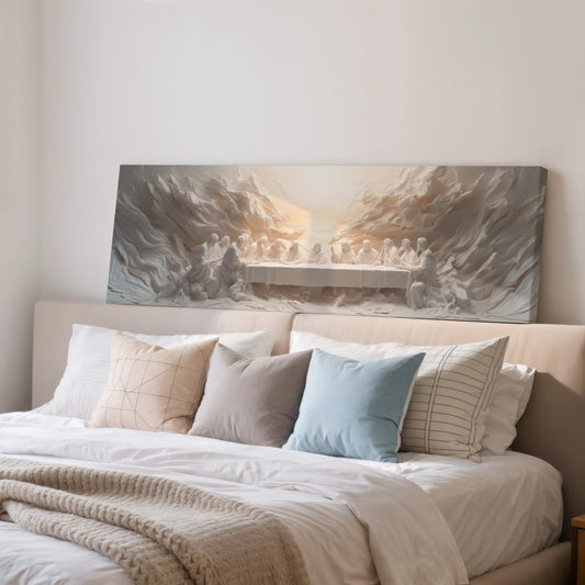 Jesus Last Supper Abstract  - Stretched Canvas