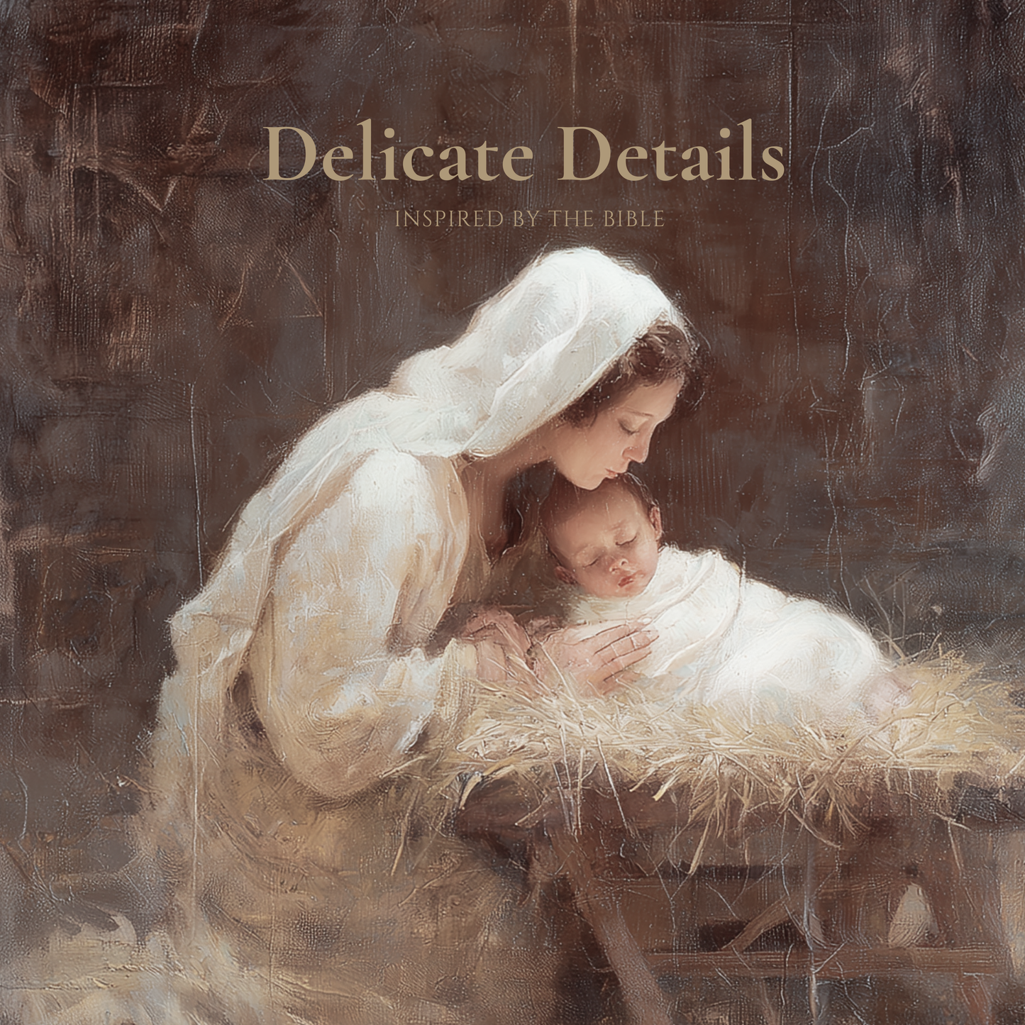 Virgen María y el Niño Jesús Vintage - Lienzo estirado